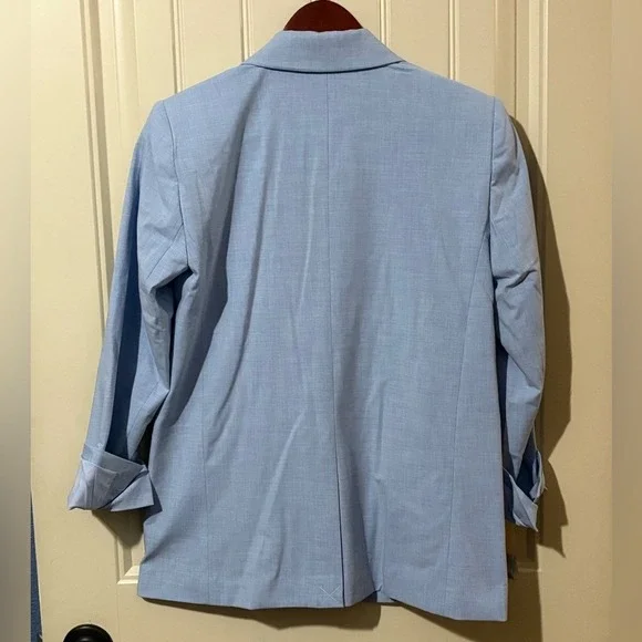 Ann Taylor Blue Single Button Longline Blazer NWOT - Picture 9 of 12
